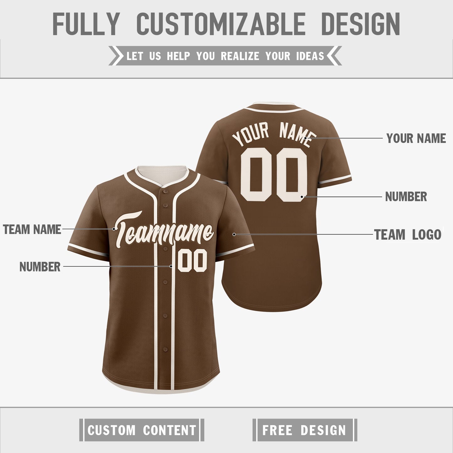 Custom Cream Reversible Baseball Jersey Classic Style For Youth Team Design Service