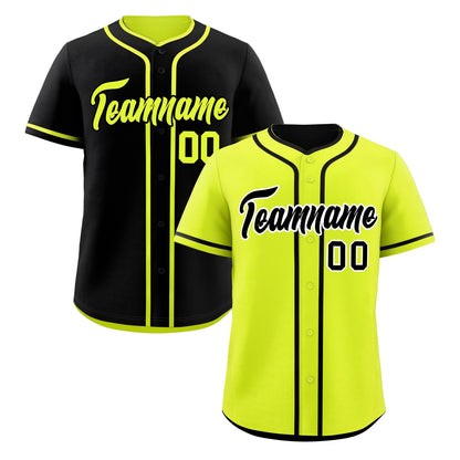 Custom Black Reversible Baseball Jersey Classic Style Add Team Name & Player Number Moisture-Wicking