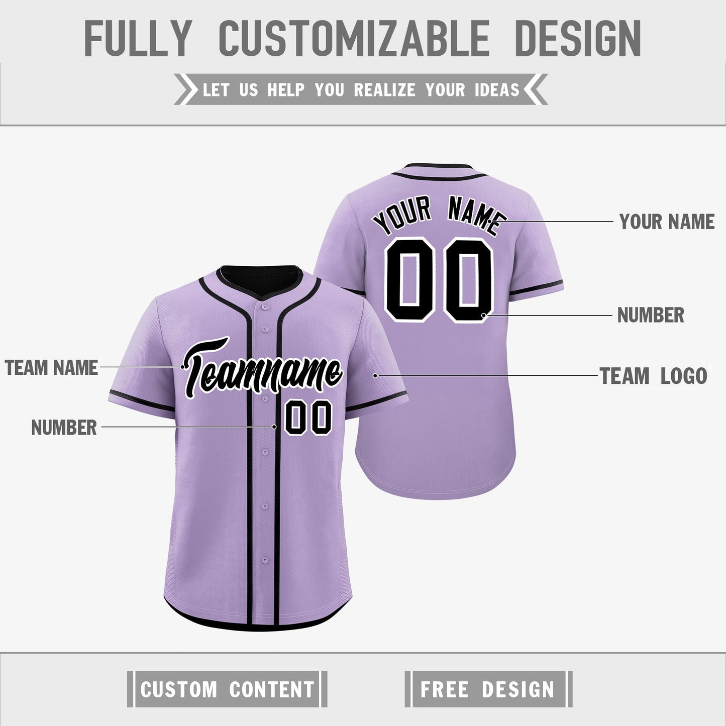 Custom Black Reversible Baseball Jersey Classic Style For Youth Team Design Service