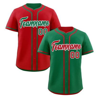 Custom Red White Reversible Baseball Jersey Classic Style Add Team Name & Player Number Moisture-Wicking