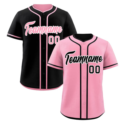 Custom Black White Reversible Baseball Jersey Classic Style For Youth Team Design Service