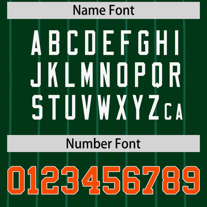 Custom Green Orange Reversible Baseball Jersey Stripe Fashion Game Day & Tournament Wear Lightweight