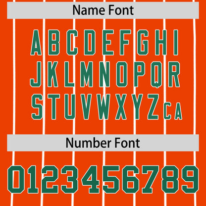 Custom Green Orange Reversible Baseball Jersey Stripe Fashion Game Day & Tournament Wear Lightweight