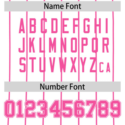 Custom Pink White Reversible Baseball Jersey Stripe Fashion Game Day & Tournament Wear Breathable