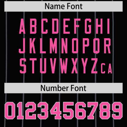 Custom Black Pink Reversible Baseball Jersey Stripe Fashion Game Day & Tournament Wear Lightweight