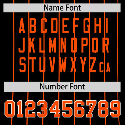 Custom Cream Black Orange Reversible Baseball Jersey Stripe Fashion Game Day & Tournament Wear Breathable