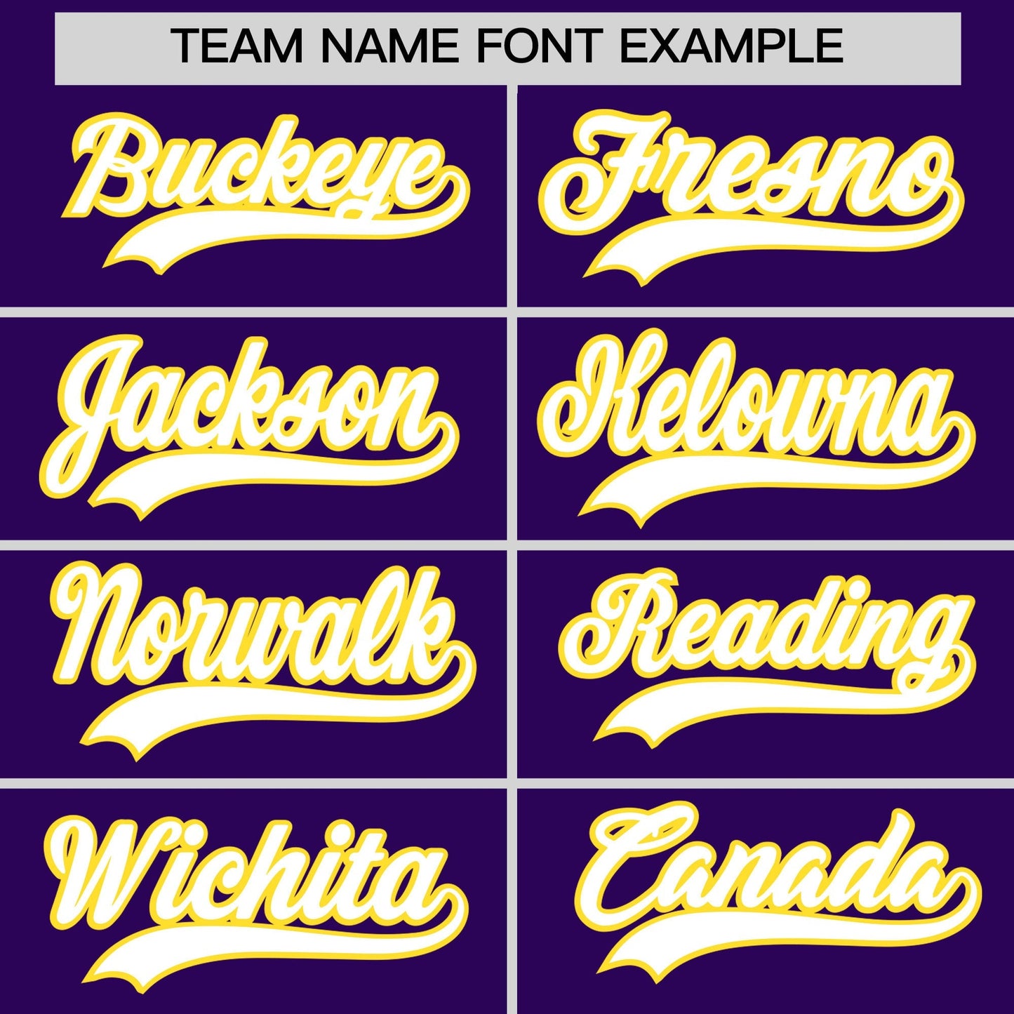 Custom White Gold Purple Reversible Baseball Jersey Classic Style Two-Button Team Uniform