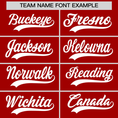 Custom White Gold Red Reversible Baseball Jersey Classic Style Two-Button Team Uniform