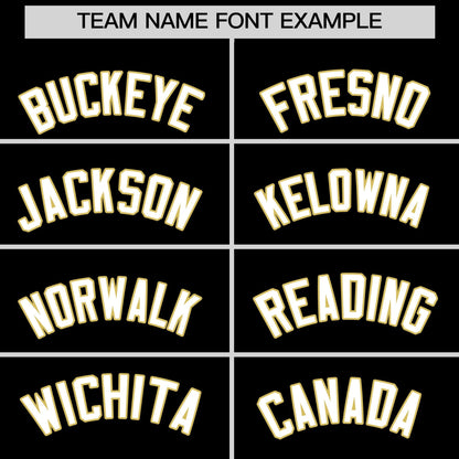 Custom White Old Gold Black Reversible Baseball Jersey Classic Style Two-Button Team Uniform