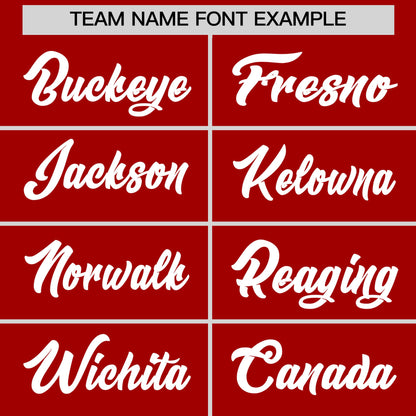 Custom White Gold Red Reversible Baseball Jersey Classic Style Two-Button Team Uniform