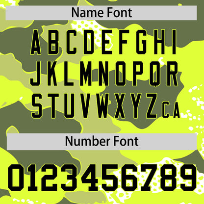 Custom Fluorescent Green Crimson Reversible Pullover Baseball Jersey Camo Stretch Fabric