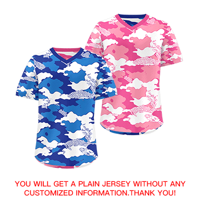 Custom Royal Blue Pink White Reversible Pullover Baseball Jersey Camo Breathable