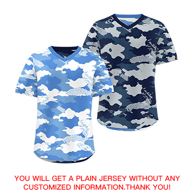 Custom Powder Blue Midnight Blue Silver Reversible Pullover Baseball Jersey Camo Breathable
