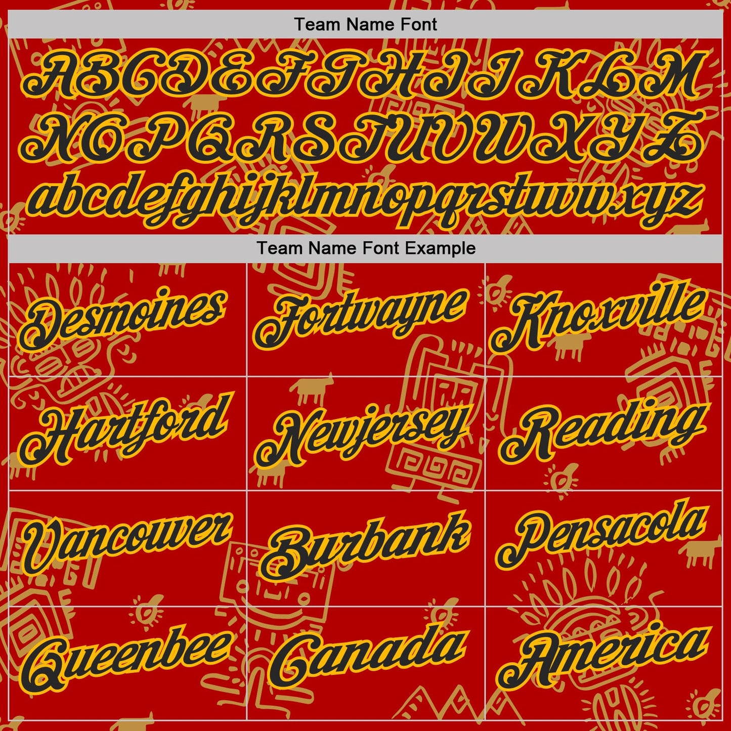 Custom Red Black-Gold Mexican Aztec Mayan Tribal Performance Polo Shirt