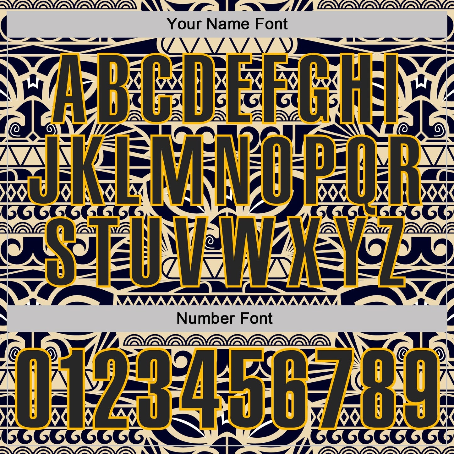 Custom Cream Black-Gold Mexican Aztec Mayan Tribal Performance Polo Shirt