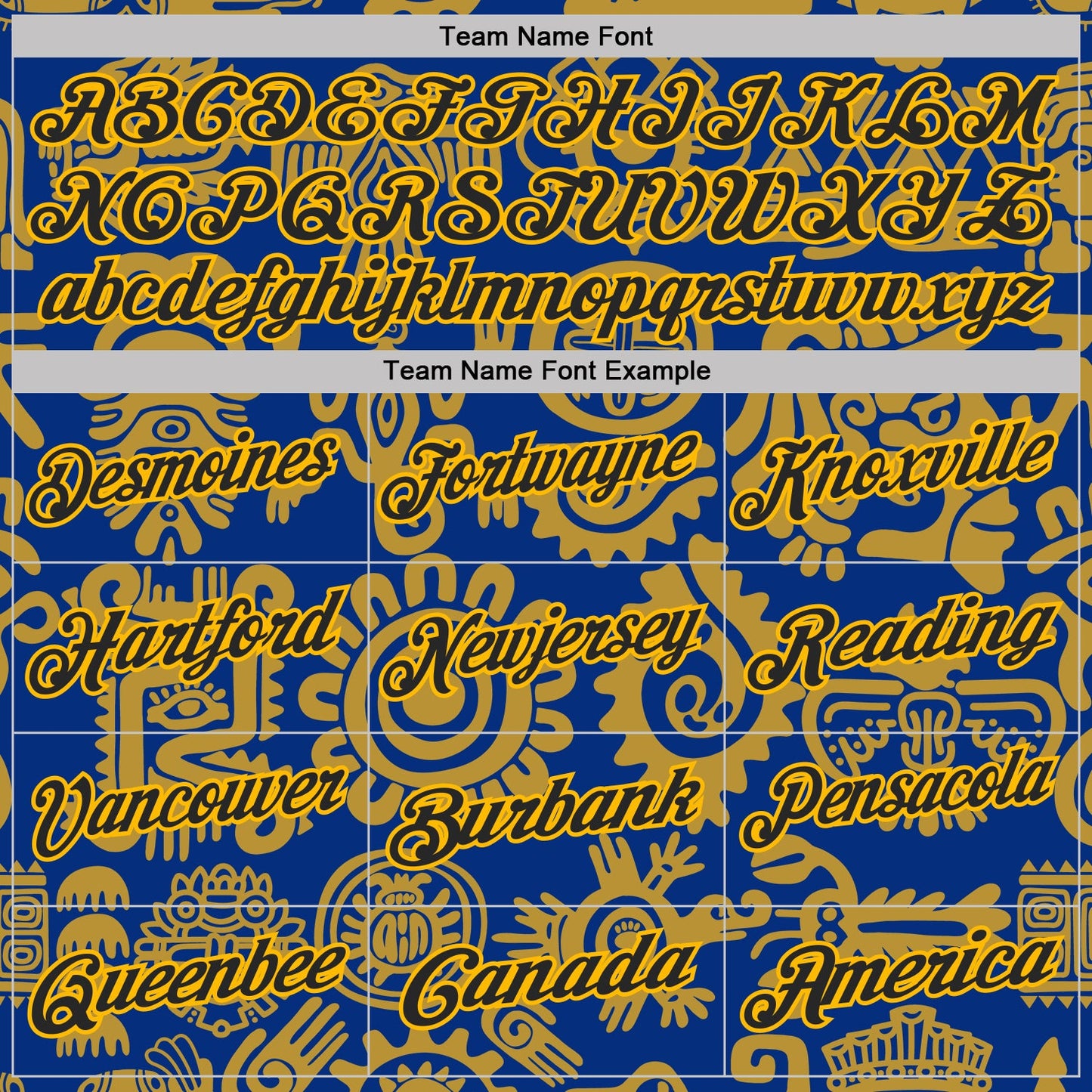 Custom Royal Black-Gold Mexican Aztec Mayan Tribal Performance Polo Shirt