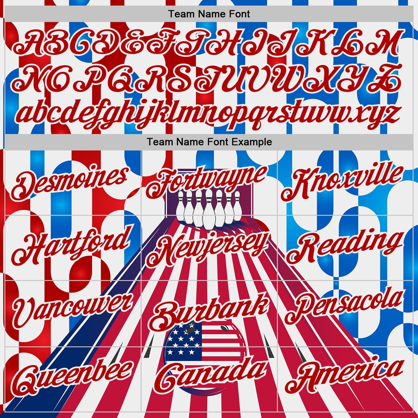Custom White Red-Blue Bowling American Flag Performance Polo Shirt