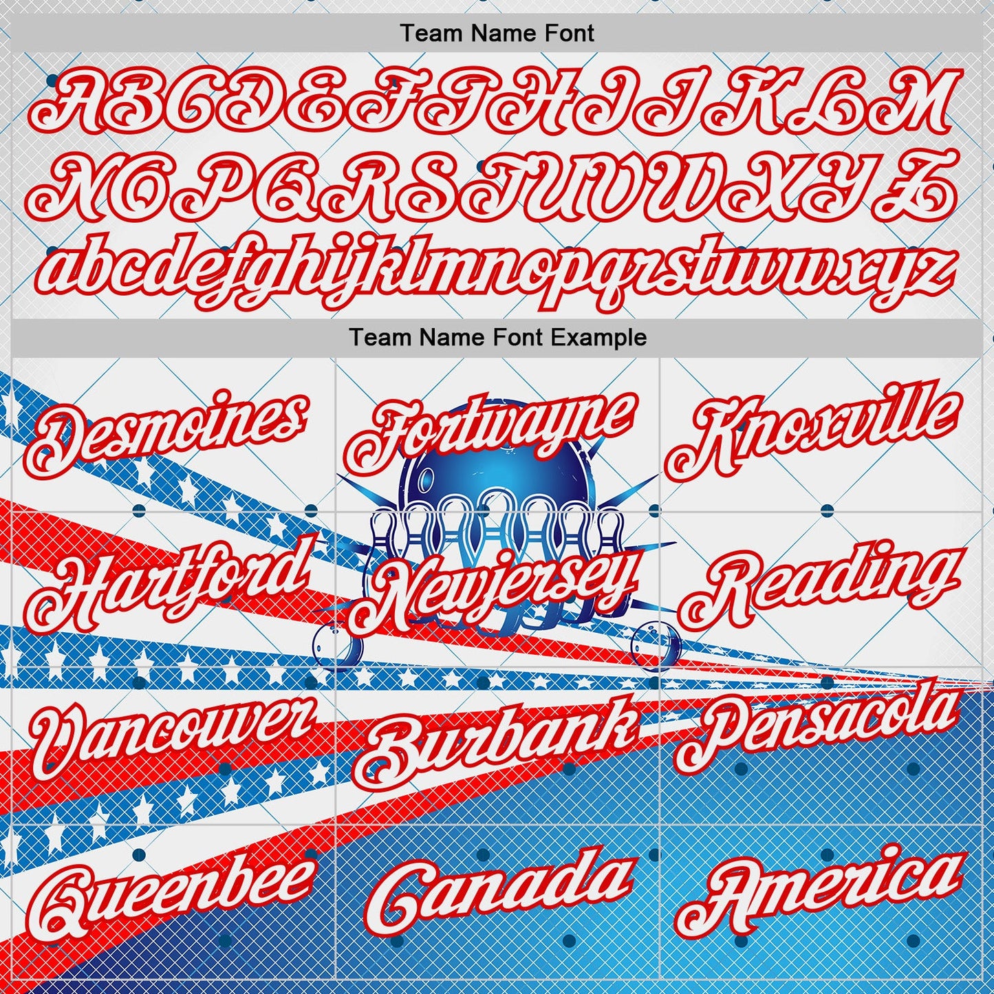 Custom White Blue-Red Bowling Geometric American Flag Performance Polo Shirt