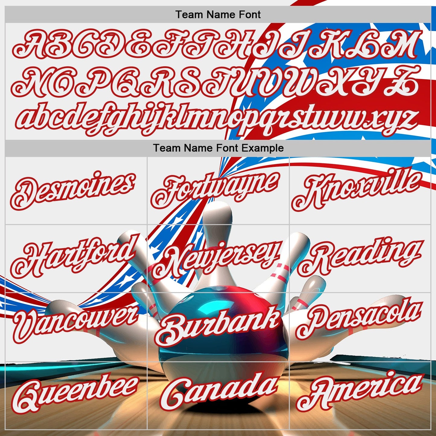 Custom White-Red Bowling Strike American Flag Performance Polo Shirt