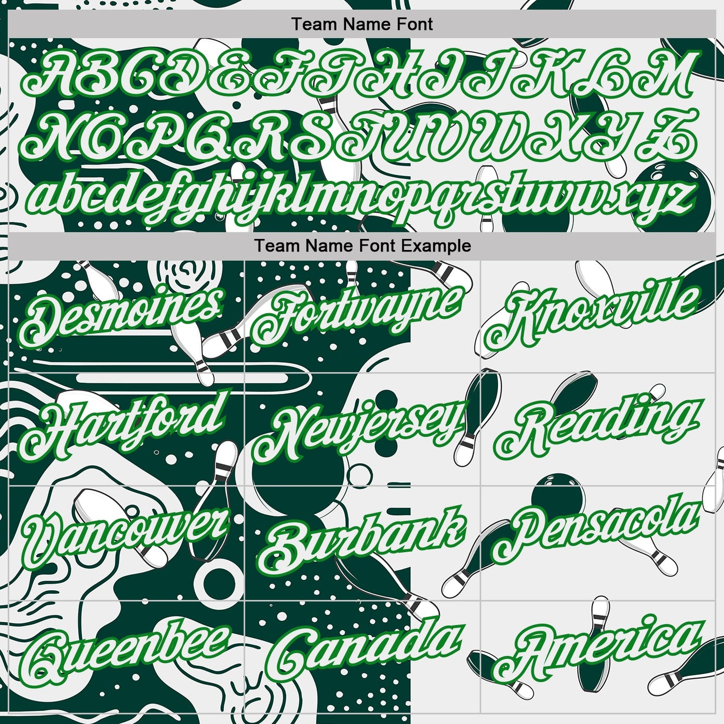 Custom White Green-Grass Green Bowling Abstract Performance Polo Shirt