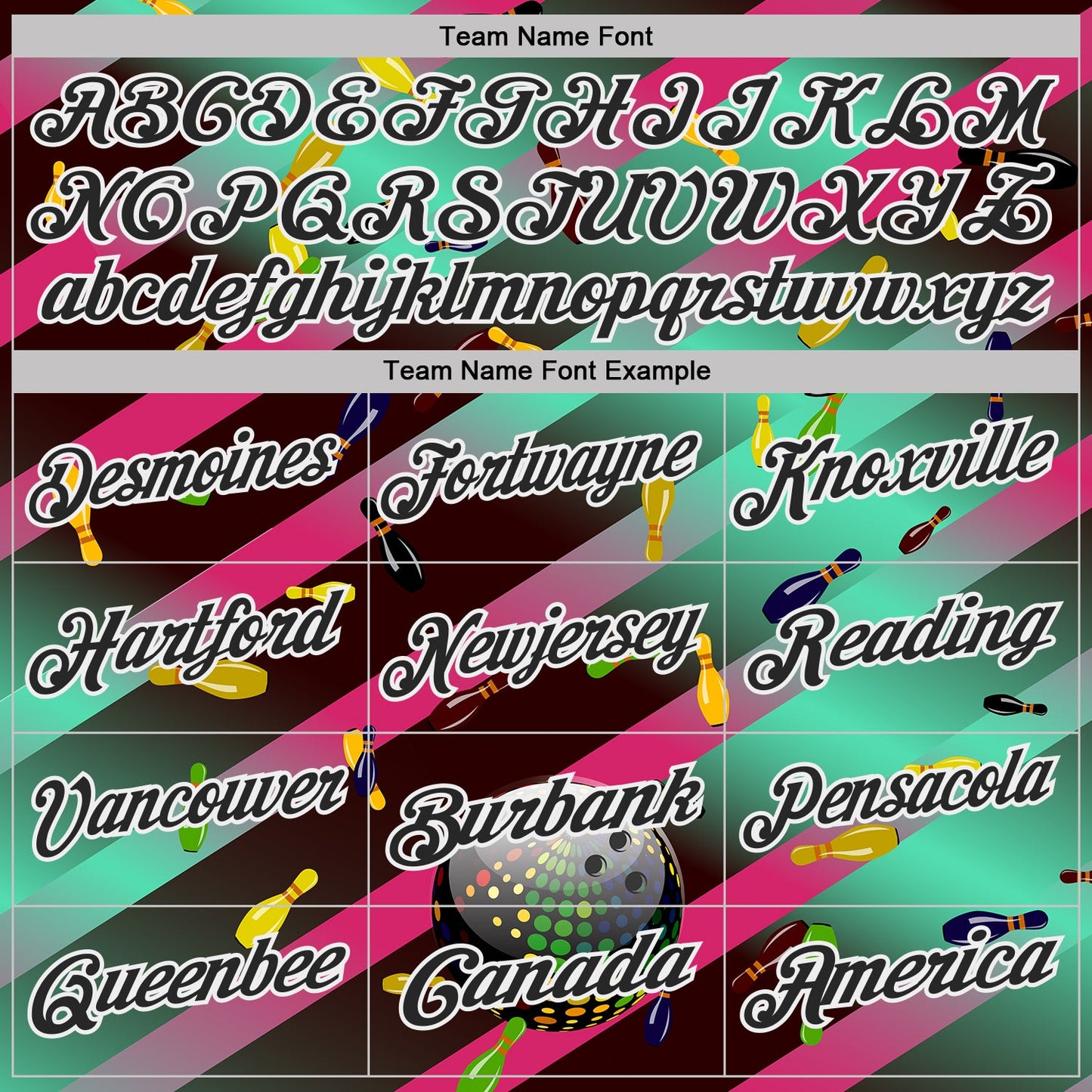 Custom Green Black Hot Pink-White Bowling Disco Neon Strip Performance Polo Shirt