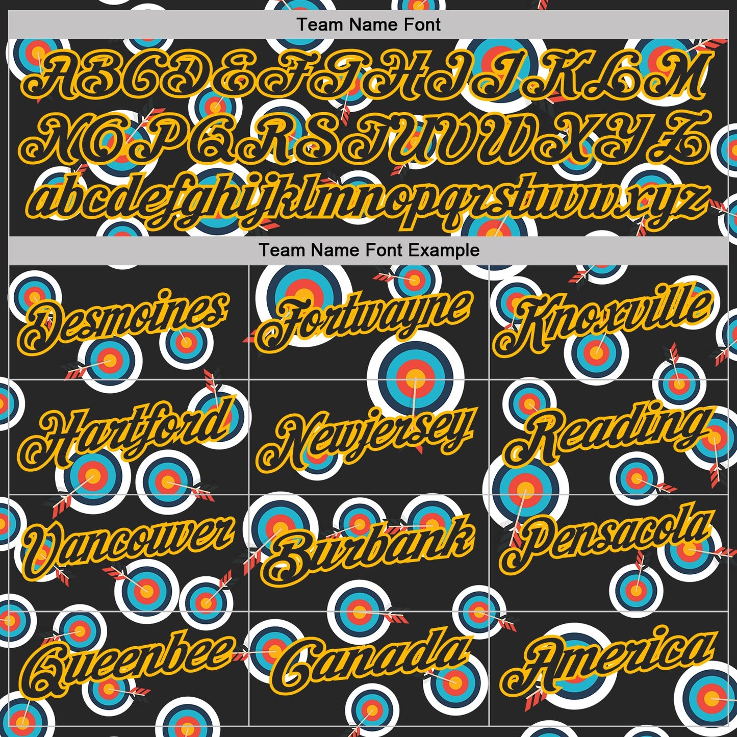 Custom Black-Gold Archery Target Bullseye Performance Polo Shirt