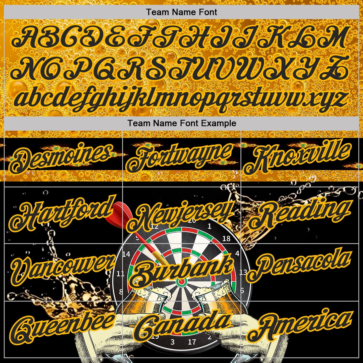 Custom Black-Gold Darts Beer Dartboard Performance Polo Shirt