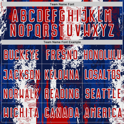 Custom Navy Red Blue-White USA Style Patriotic Splatter Sublimation Soccer Uniform Jersey