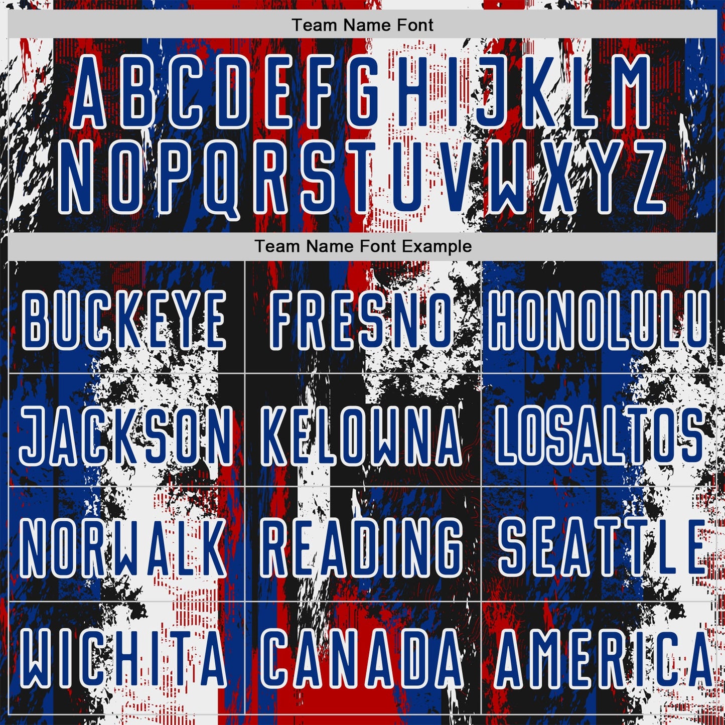 Custom Black Royal Red-White USA Style Patriotic Splatter Sublimation Soccer Uniform Jersey