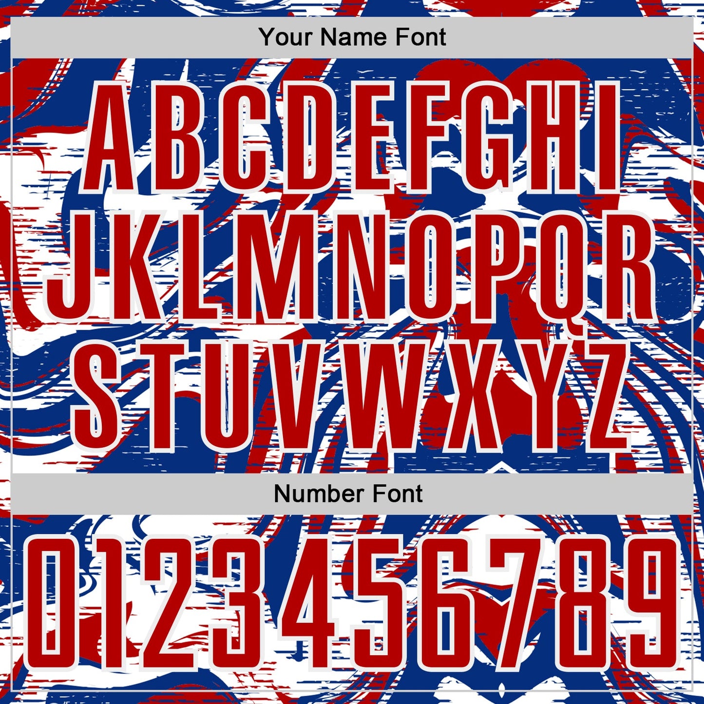 Custom Royal Red-White USA Style Patriotic Liquid Swirl Sublimation Soccer Uniform Jersey