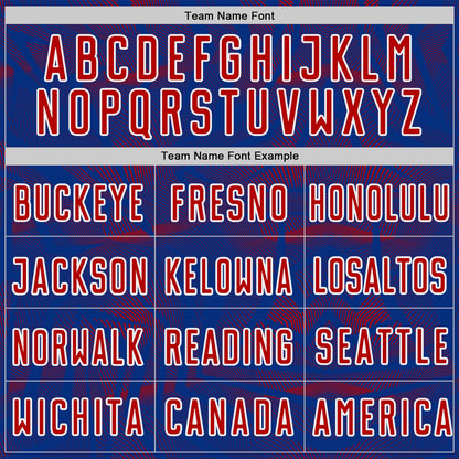 Custom Royal Red-White USA Style Patriotic Geometric Lines Sublimation Soccer Uniform Jersey