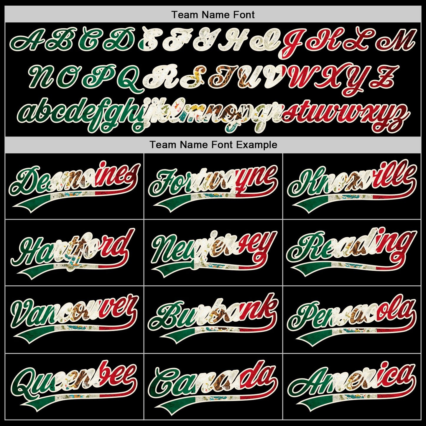 Custom Black Vintage Mexican Flag Cream-Kelly Green Raglan Sleeves Stripes Two-Button Unisex Softball Jersey