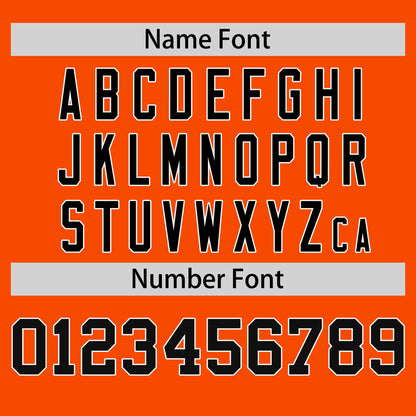 Custom Orange Black T-shirt Classic Style Stripe Fashion Sports Shirt for Youth & Adults
