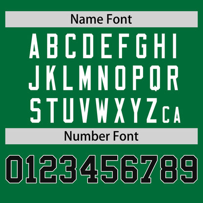 Custom Kelly Green Black T-shirt Classic Style Stripe Fashion Sports Shirt for Youth & Adults
