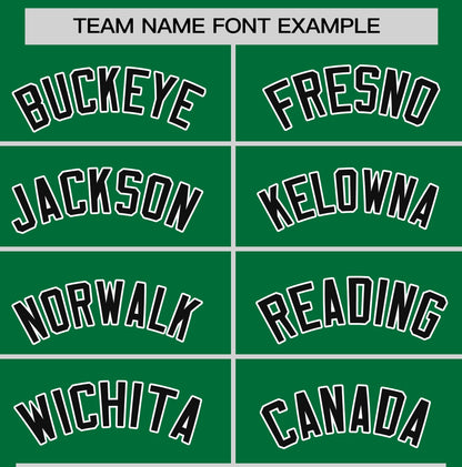 Custom Kelly Green Black T-shirt Classic Style Stripe Fashion Sports Shirt for Youth & Adults