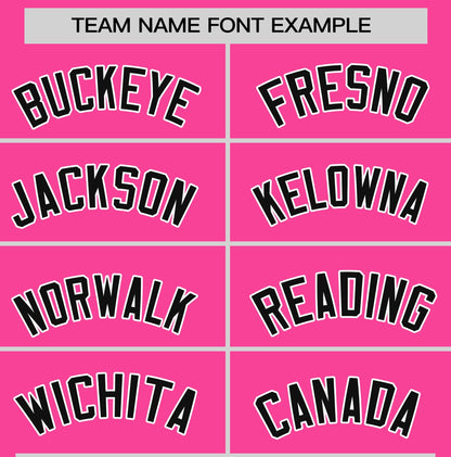 Custom Pink Black T-shirt Classic Style Stripe Fashion Sports Shirt for Youth & Adults