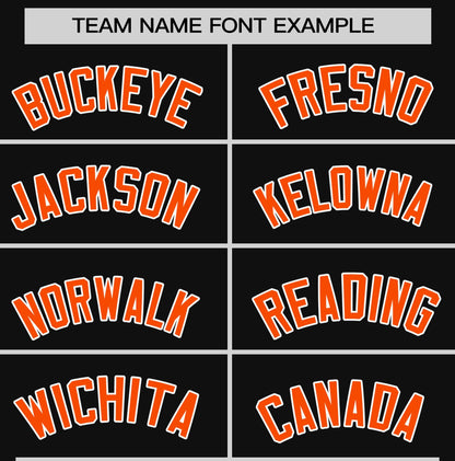 Custom Black Orange T-shirt Classic Style Stripe Fashion Sports Shirt for Youth & Adults