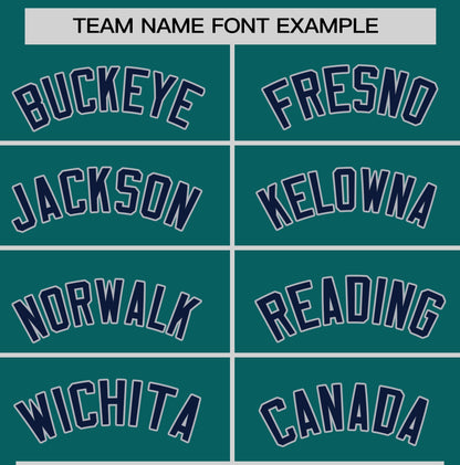 Custom Teal Navy T-shirt Classic Style Stripe Fashion Sports Shirt for Youth & Adults