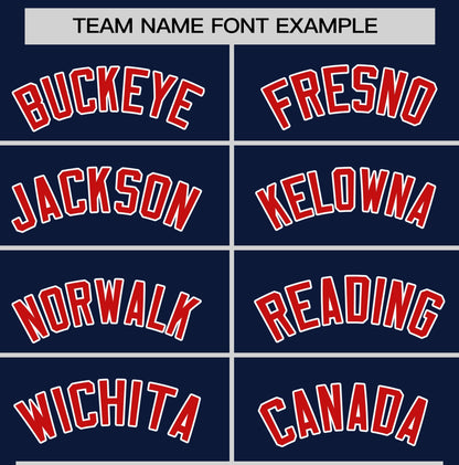 Custom Navy Red T-shirt Classic Style Stripe Fashion Sports Shirt for Youth & Adults