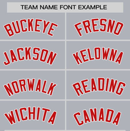 Custom Gray Red T-shirt Classic Style Stripe Fashion Sports Shirt for Youth & Adults