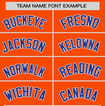 Custom Orange Royal Blue T-shirt Classic Style Stripe Fashion Sports Shirt for Youth & Adults