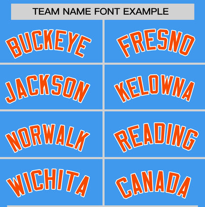 Custom Aqua Orange T-shirt Classic Style Stripe Fashion Sports Shirt for Youth & Adults