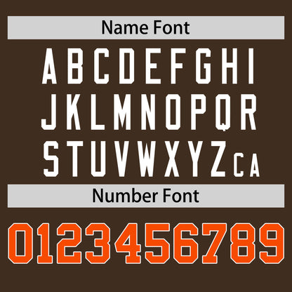 Custom Brown Orange T-shirt Classic Style Stripe Fashion Sports Shirt for Youth & Adults