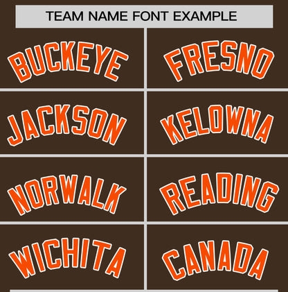 Custom Brown Orange T-shirt Classic Style Stripe Fashion Sports Shirt for Youth & Adults