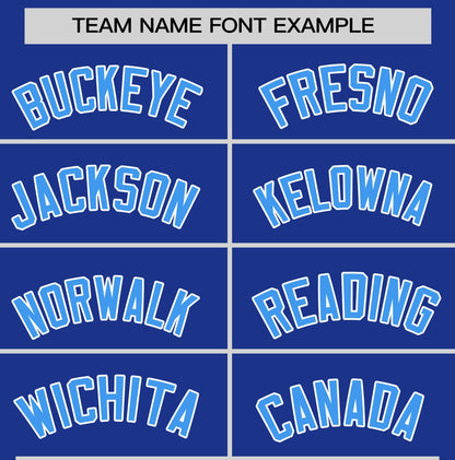 Custom Royal Blue Powder Blue T-shirt Classic Style Stripe Fashion Sports Shirt for Youth & Adults