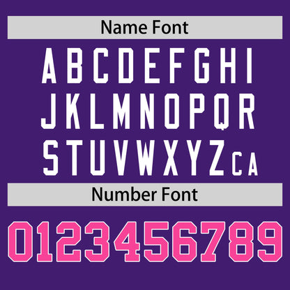 Custom Purple Pink T-shirt Classic Style Stripe Fashion Sports Shirt for Youth & Adults