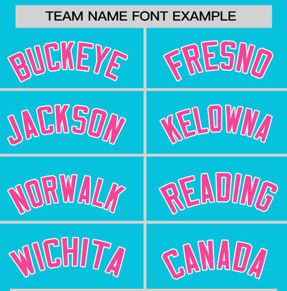 Custom Sky Blue Pink T-shirt Classic Style Stripe Fashion Sports Shirt for Youth & Adults