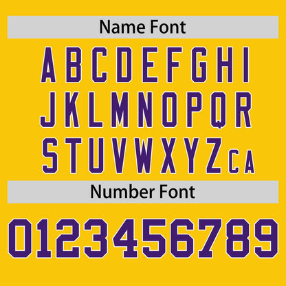 Custom Gold Purple T-shirt Classic Style Stripe Fashion Sports Shirt for Youth & Adults