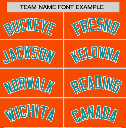 Custom Orange Aqua T-shirt Classic Style Stripe Fashion Sports Shirt for Youth & Adults