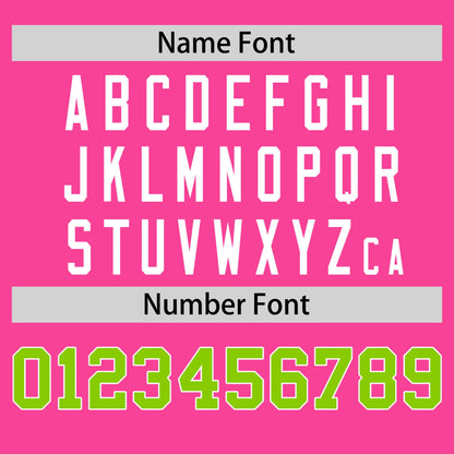 Custom Pink Neon Green T-shirt Classic Style Stripe Fashion Sports Shirt for Youth & Adults